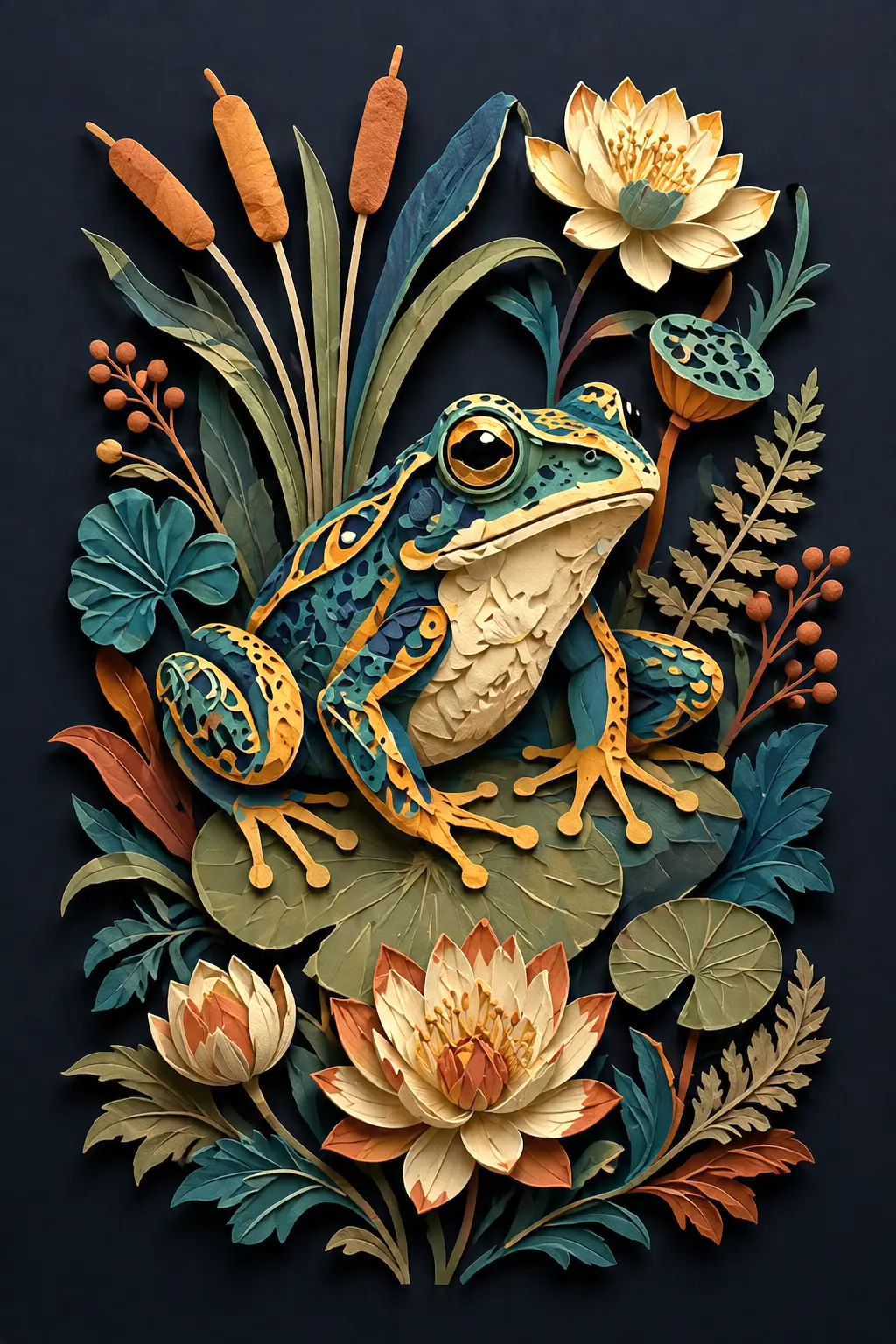 Botanical Frog